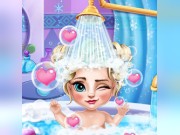 Play Ice Queen Baby Bath Game on FOG.COM