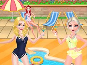 Play Disney Princesses Pool Party Clean Game on FOG.COM