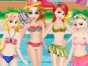 Play Princesses Summer Swimming Competition Game on FOG.COM