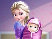 Play Elsa Baby Birth Caring Game on FOG.COM