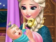 Play Elsa Baby Caring Game on FOG.COM