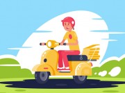 Play City Scooter Rides Jigsaw Game on FOG.COM