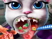 Play Kitty Tongue Doctor Game on FOG.COM