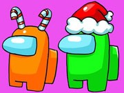 Play Among Us Christmas Coloring Game on FOG.COM