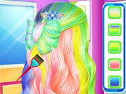 Play Fashion Rainbow Hairstyle Design Game on FOG.COM