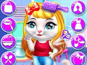Play Chic Baby Kitty Hair Salon Game on FOG.COM