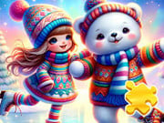Play Jigsaw Puzzle: Girl On The Rink Game on FOG.COM